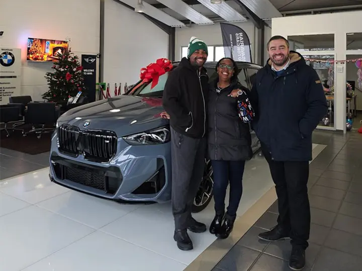 Dawn Glasgow with her BMW X1 M35i