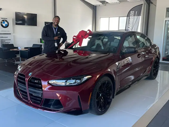 Pedro Johnson with his BMW M3 Competition